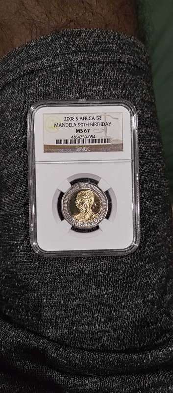 NGC GRADED FIVE RAND COINS SET