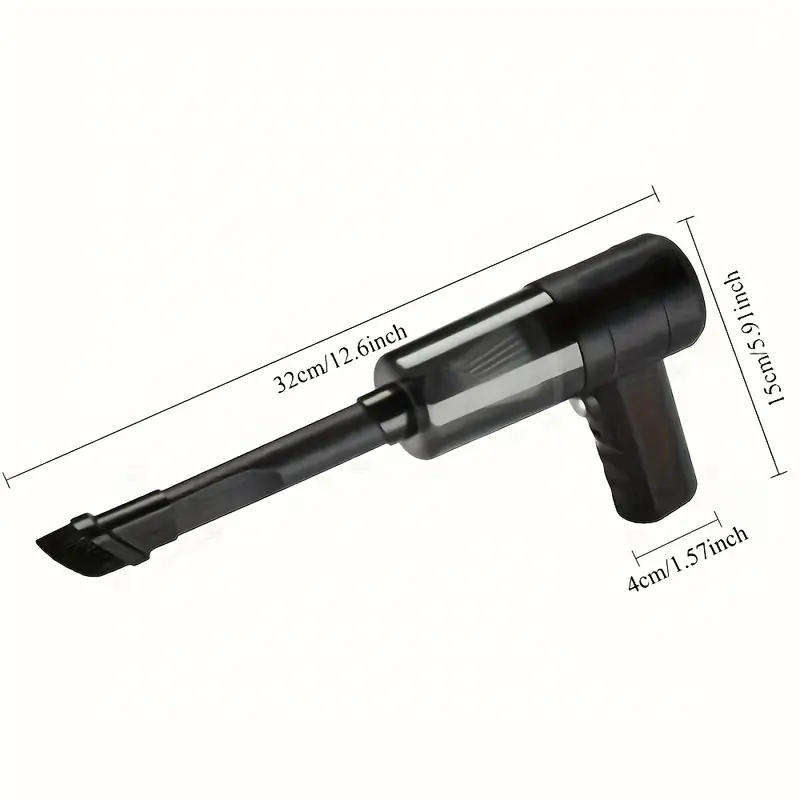 Portable USB Car Vacuum Cleaner  Compact, Rechargeable & Powerful Suction for Car Interior