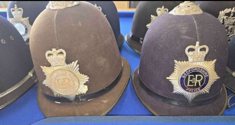 10 x Vintage Police Bobby helmets.1 bid bid for all