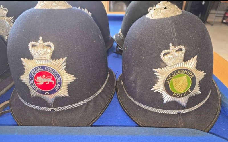 10 x Vintage Police Bobby helmets.1 bid bid for all
