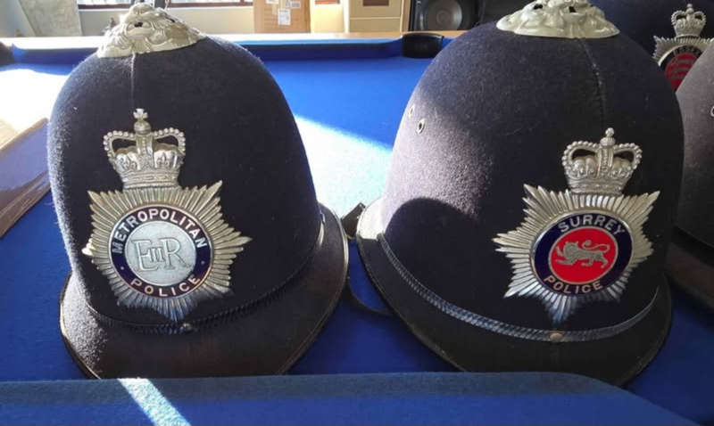 10 x Vintage Police Bobby helmets.1 bid bid for all