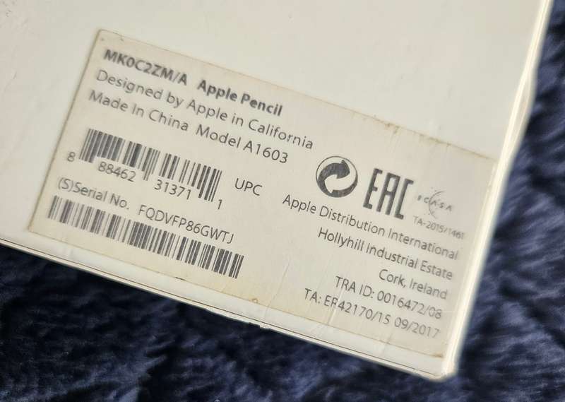 Apple pencil A1603
