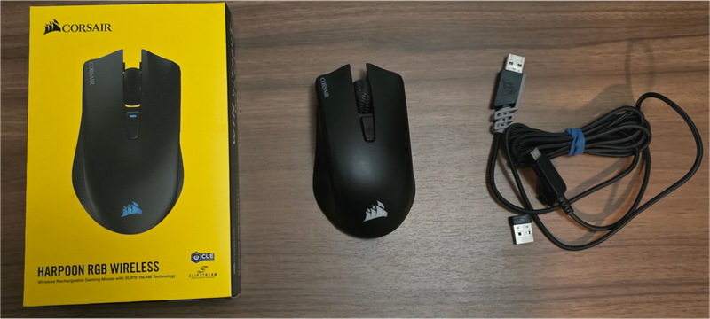 (Used) Corsair Harpoon RGB Wireless Gaming Mouse (Bluetooth & 2.4Ghz)
