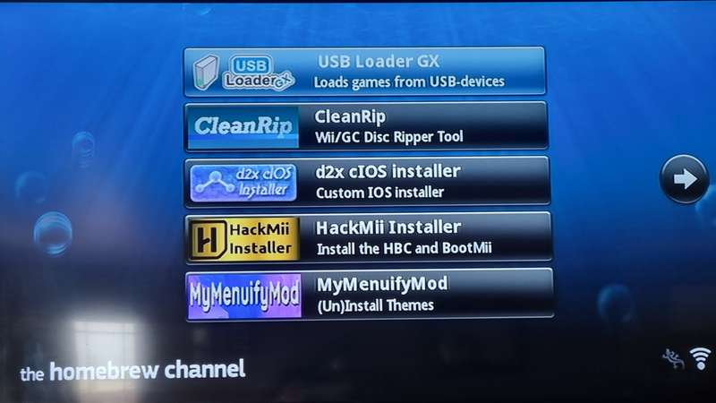 Black Wii with HBC