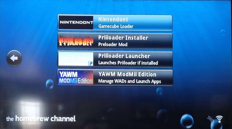 Black Wii with HBC