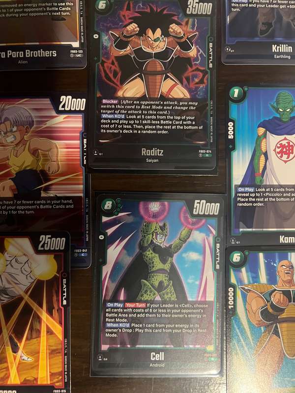 Dragon Ball Z Trading card bundle