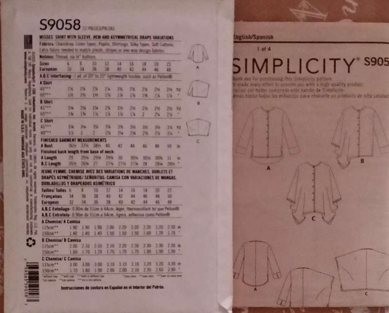 Simplitcity S9058 Size 6-14 Uncut Factory Folded Sewing Pattern