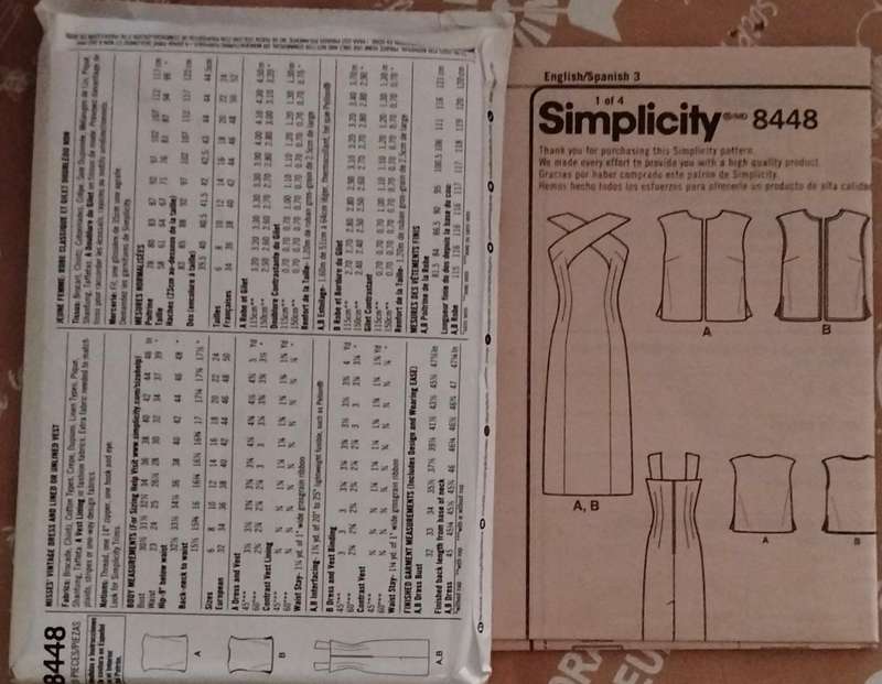 Simplitcity 8448 Size 6-14 Uncut Factory Folded Sewing Pattern