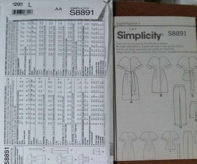 Simplitcity S8891 Size 10-18 Uncut Factory Folded Sewing Pattern