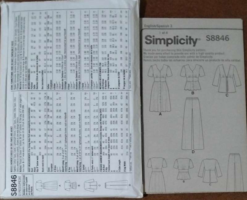 Simplicity S8846 Size 10-18 Uncut Factory Folded Sewing Pattern