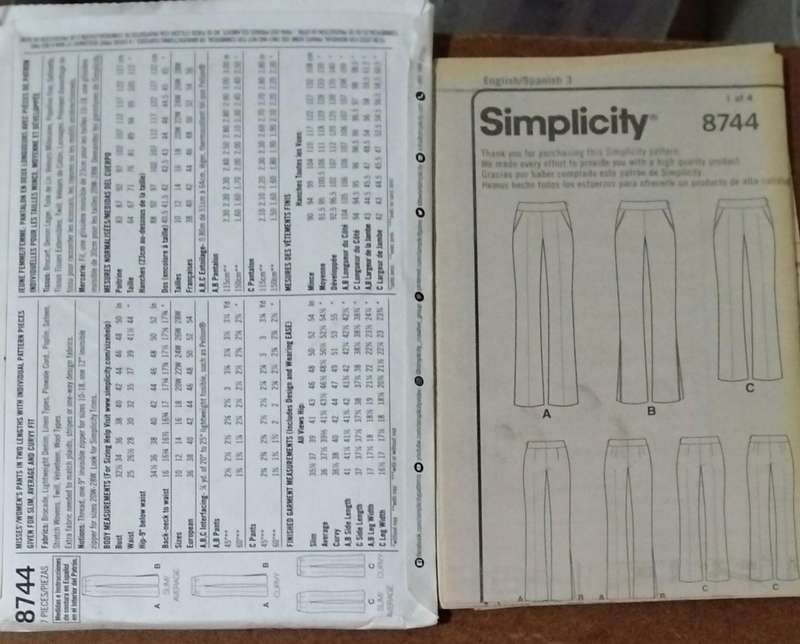 Simplitcity 8744 Size 10-18 Uncut Factory Folded Sewing Pattern