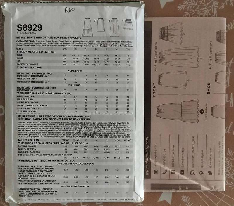 Simplitcity S8929 Size XXS-XXL Uncut Factory Folded Sewing Pattern
