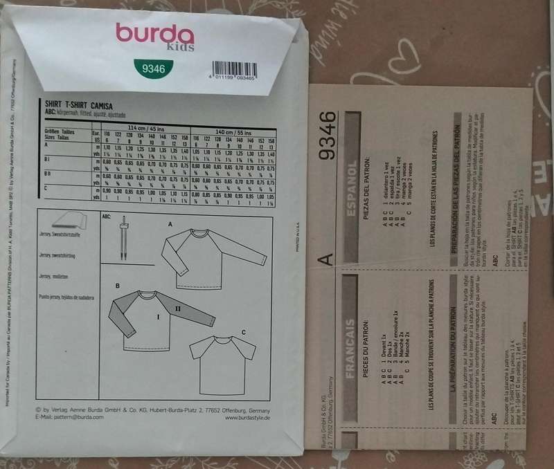Burda Kids 9346 6-13 Years Uncut Factory Folded Sewing Pattern