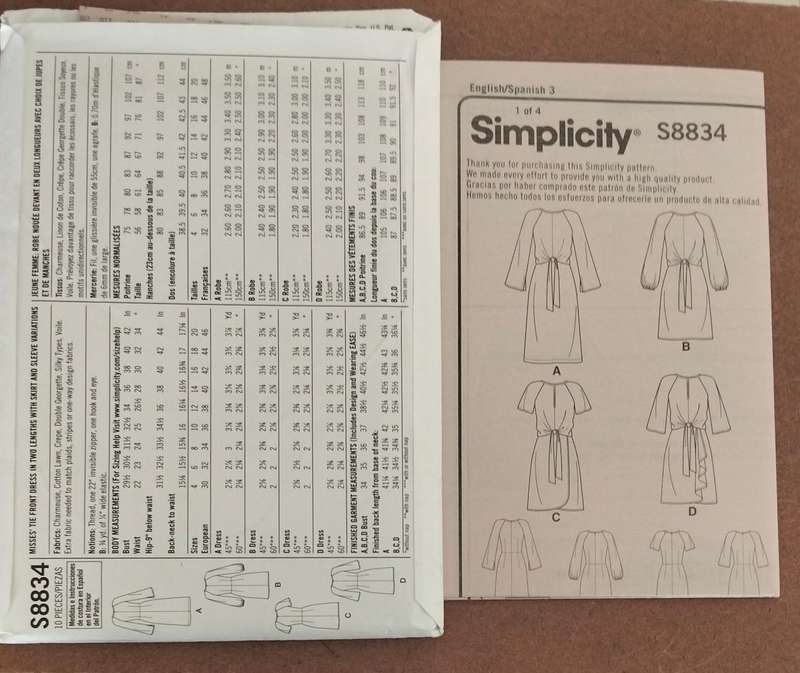 Simplicity S8834 Size 4-12 Uncut Factory Folded Sewing Pattern