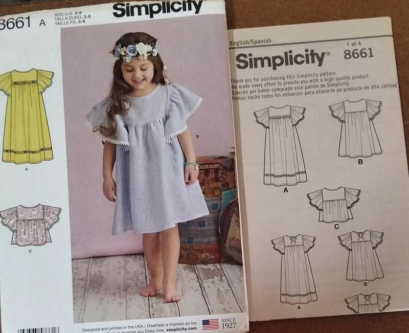 Simplitcity 8663 Size 3-6 Years Uncut Factory Folded Sewing Pattern