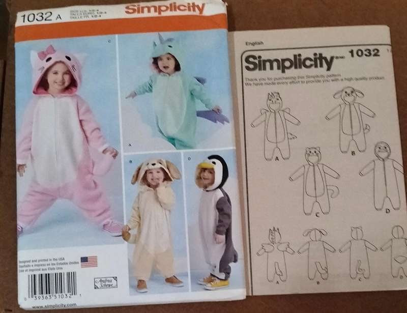 Simplitcity 1032 Size 6 Months to 4 Years Uncut Factory Folded Sewing Pattern