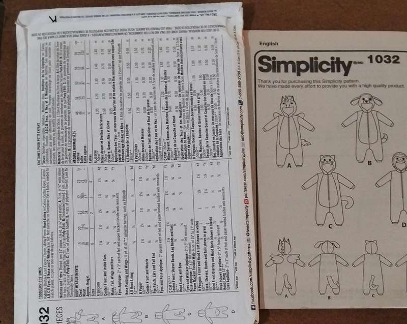 Simplitcity 1032 Size 6 Months to 4 Years Uncut Factory Folded Sewing Pattern