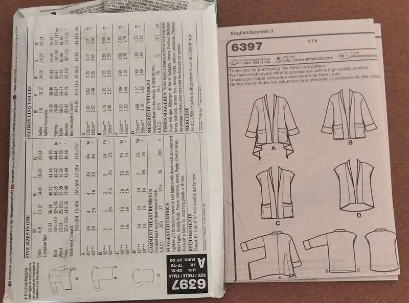 New Look 6387 Size XS-XL Uncut Factory Folded Sewing Pattern