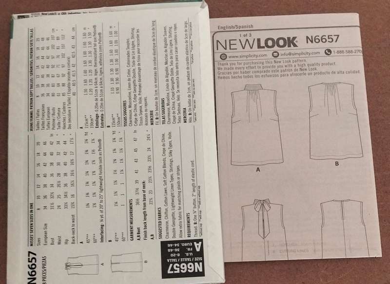 New Look N6657 Size  8-20 Uncut Factory Folded Sewing Pattern