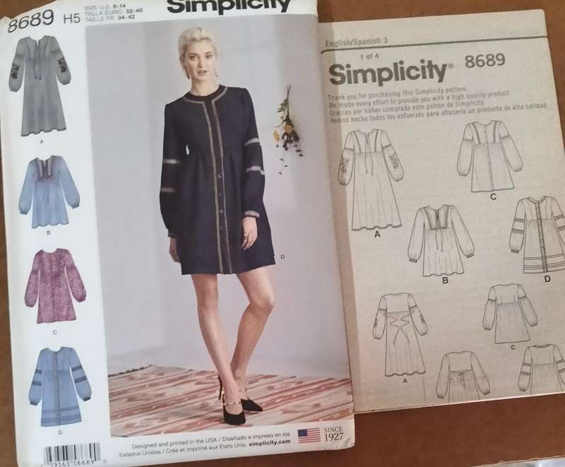 Simplitcity 8689 Size  6-14 Uncut Factory Folded Sewing Pattern