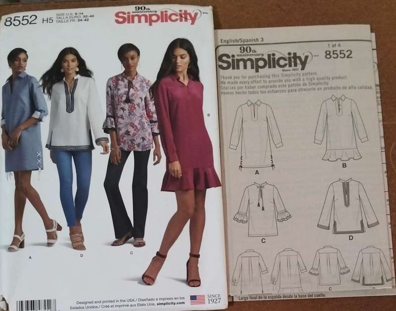 Simplitcity 8552 Size  6-14 Uncut Factory Folded Sewing Pattern