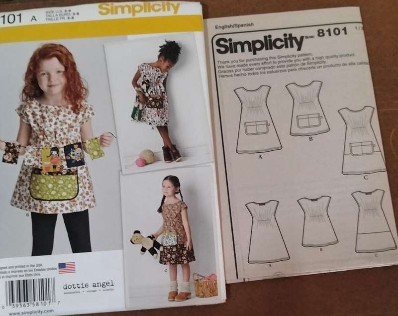 Simplitcity 8101 Size  3-8 Years Uncut Factory Folded Sewing Pattern