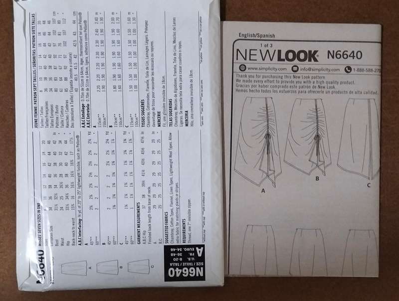 New Look N6640 Size 8-20 Uncut Factory Folded Sewing Pattern