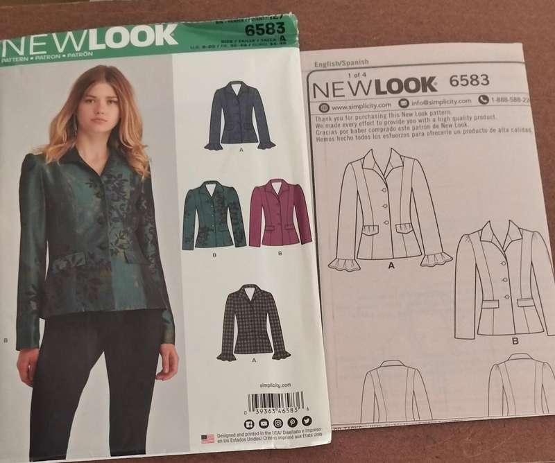 New Look 6583 Size 8-20 Uncut Factory Folded Sewing Pattern