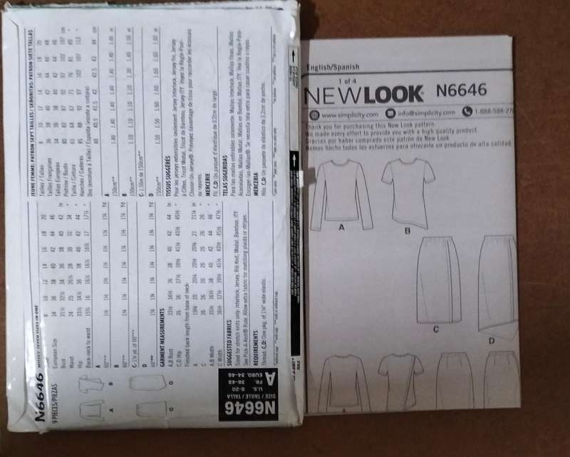 New Look N6645 Size 8-20 Uncut Factory Folded Sewing Pattern