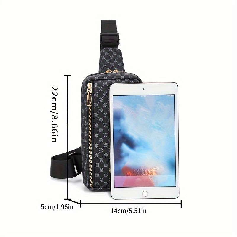 1 Piece Men's Classic Simple Chest Bag Casual Crossbody Bag