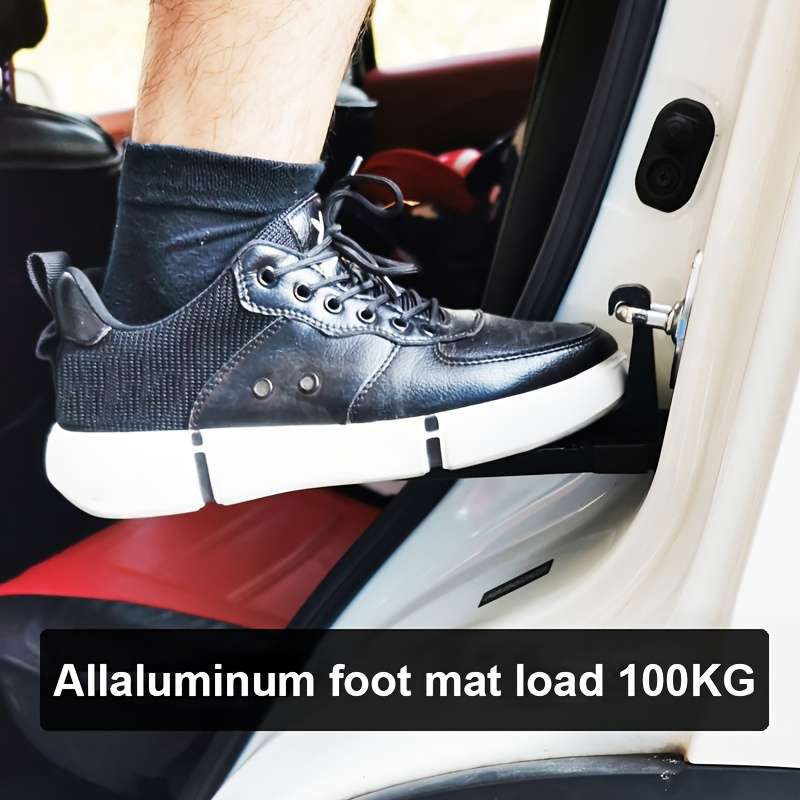 1 Piece Foldable Door Roof Rack - Quick Folding Design With Safety Grip And Emergency Glass Breaker
