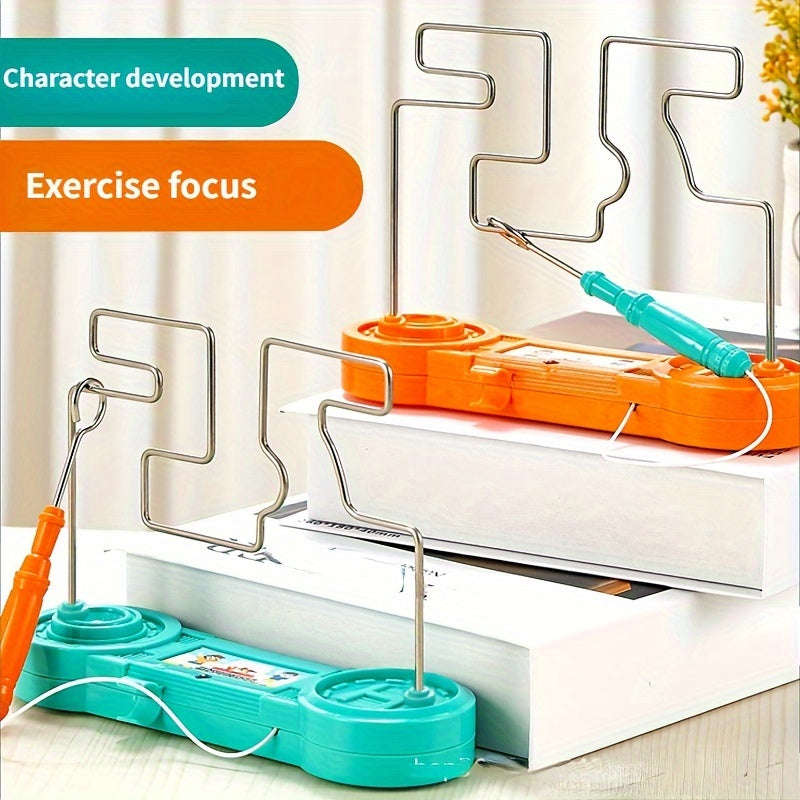 3D Line Maze Puzzle with Electric Shock Pen Attention Training Toys for 3-6 Years Old Kids