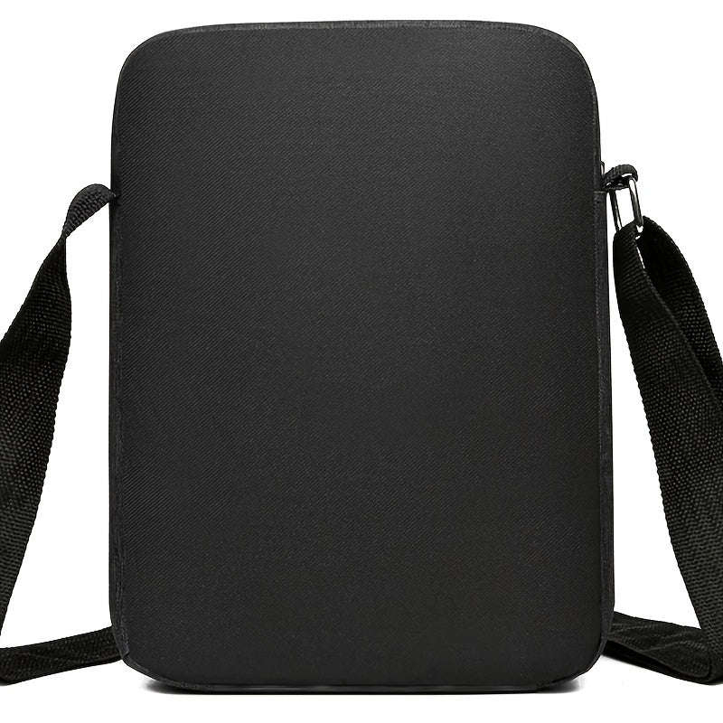 black nylon crossbody bag