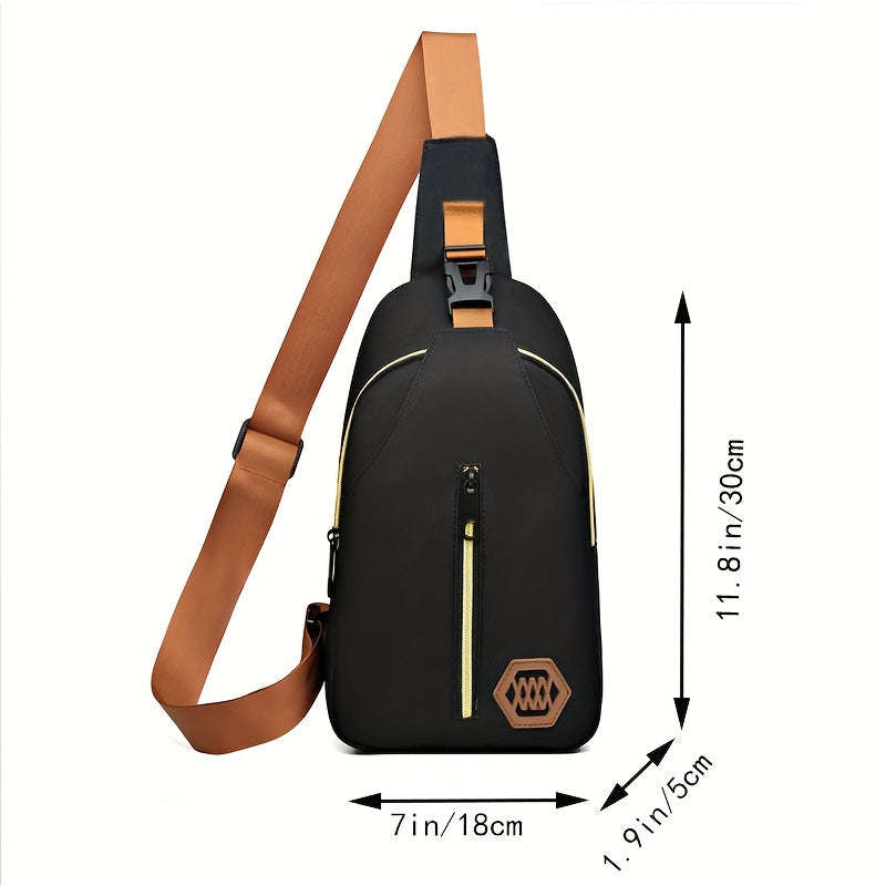 Boys Fashion Casual Crossbody Bag Lightweight Suitable for Daily Commuting and Cycling Adjustabl