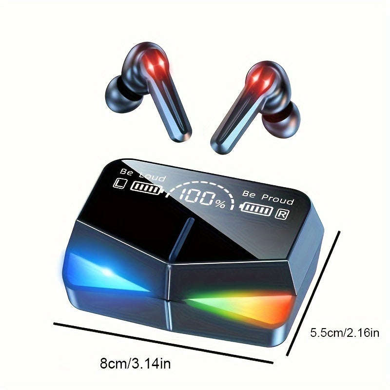 Tws Low Latency Gaming Earbuds HiFi Stereo LED Charging Box Touch Volume Control High Fidelity