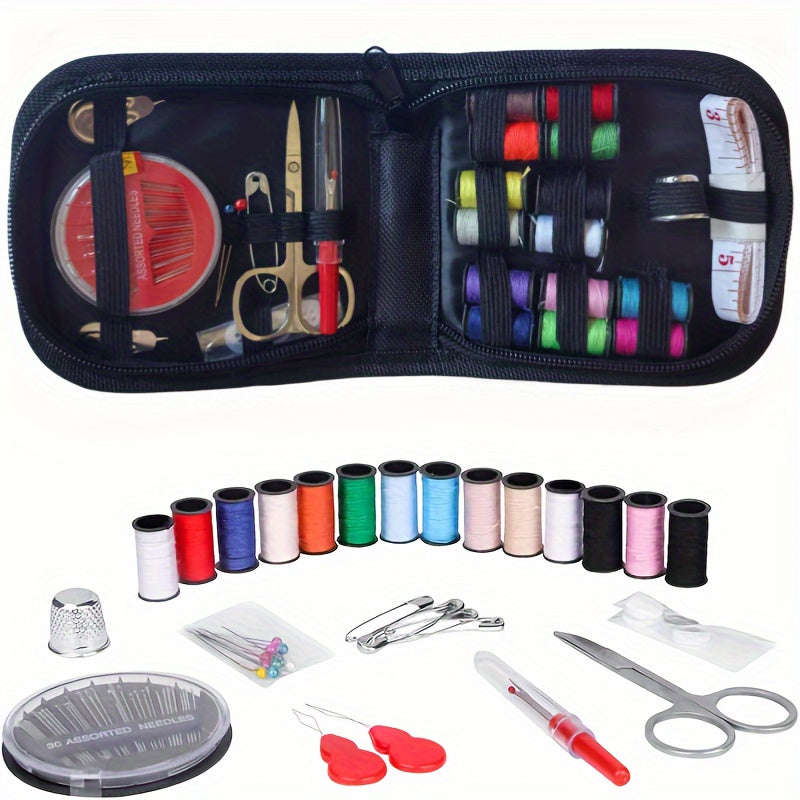 Multi-Purpose Sewing Kit Portable Complete Sewing and Repairing Set with Thread