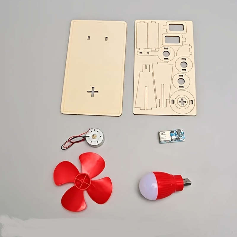 1 Wind Model Steam Experiment Kit with reverse blades electric current and glowing bulb