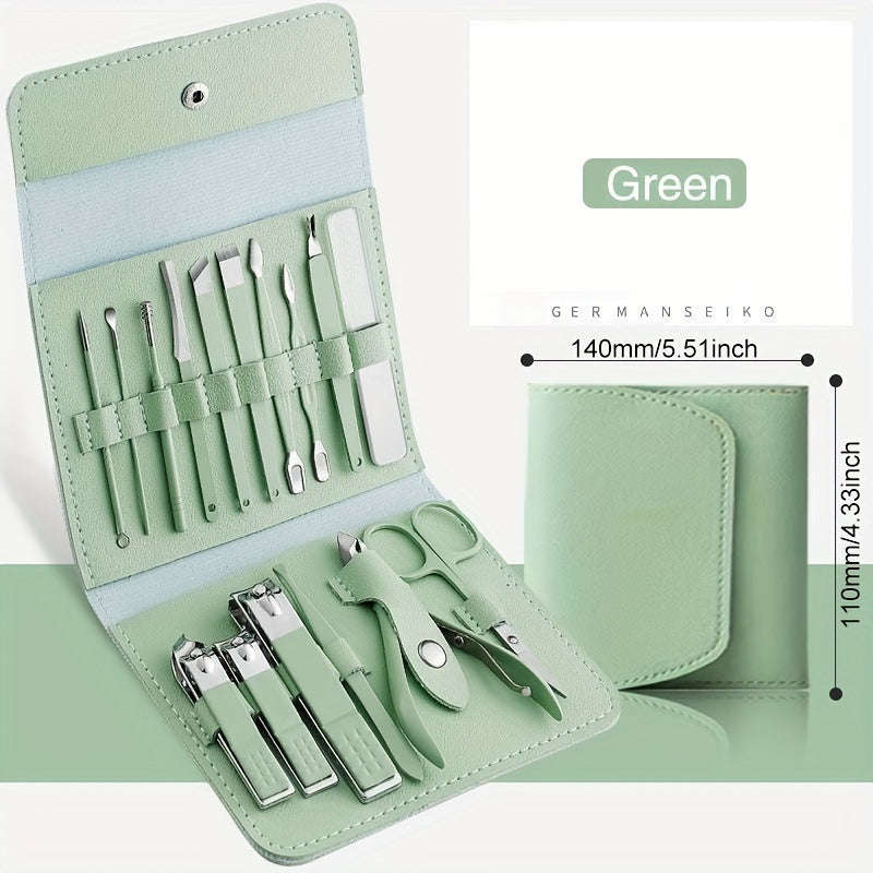 Professional Nail Care Set Complete Manicure and Pedicure Tool Set with Portable Travel Case
