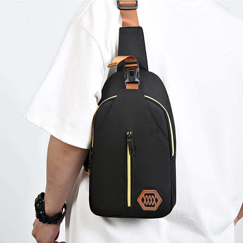Boys Fashion Casual Crossbody Bag Lightweight Suitable for Daily Commuting and Cycling Adjustabl
