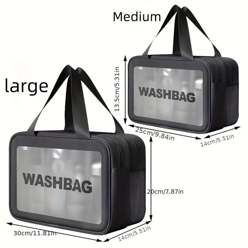 Chic PU waterproof makeup bag large capacity but Ryan's dry and wet separation
