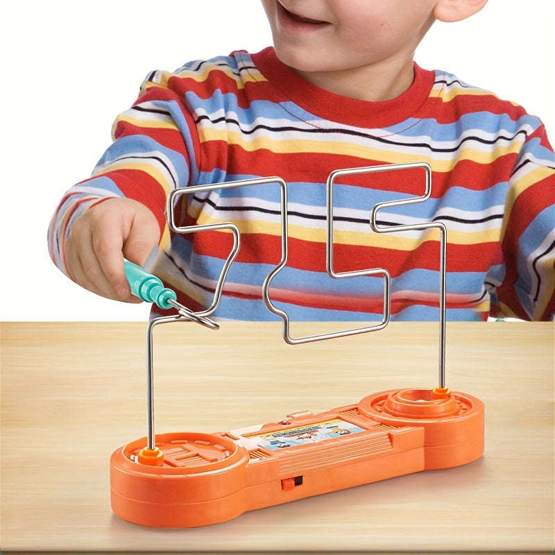 3D Line Maze Puzzle with Electric Shock Pen Attention Training Toys for 3-6 Years Old Kids