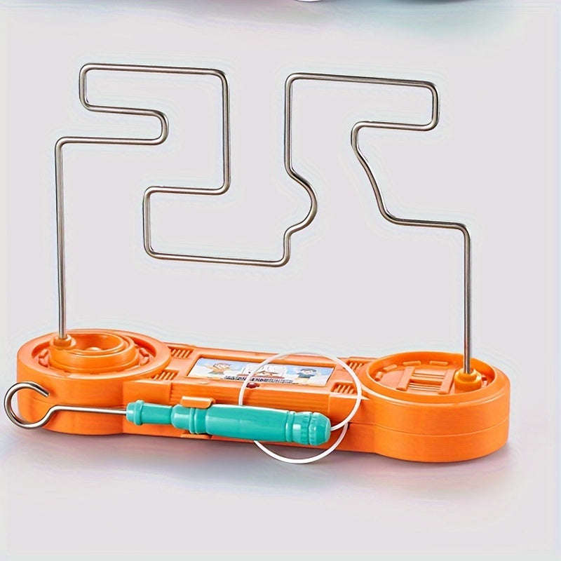 3D Line Maze Puzzle with Electric Shock Pen Attention Training Toys for 3-6 Years Old Kids