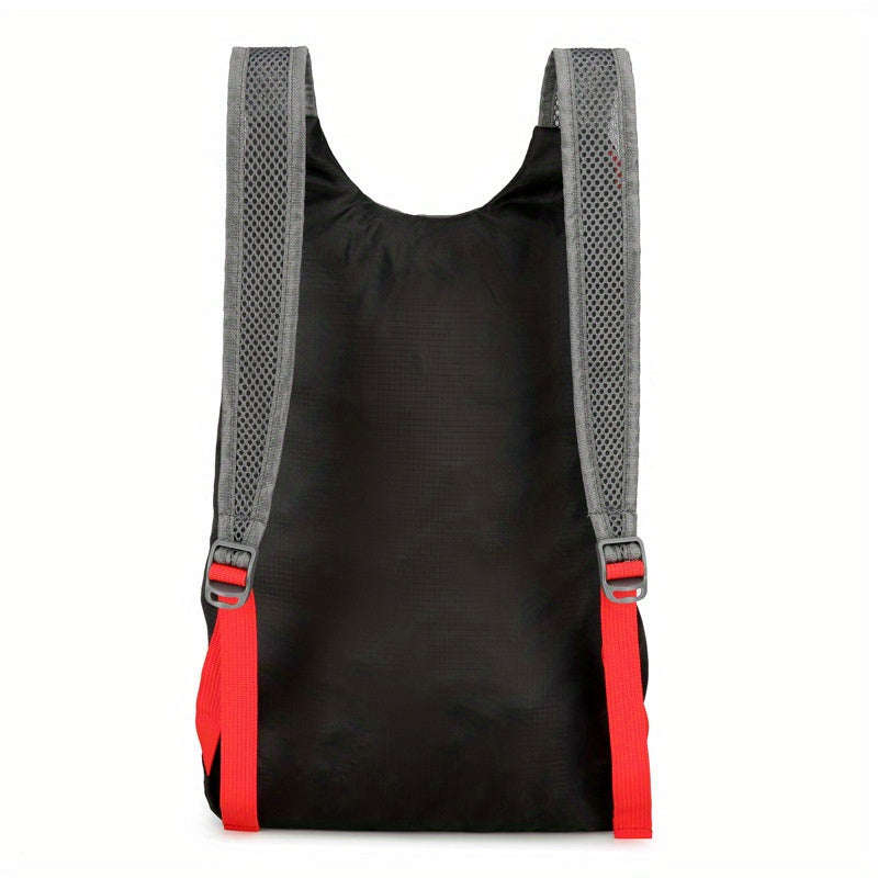 Ultralight durable foldable backpack for hiking cycling and traveling adjustable shoulder straps