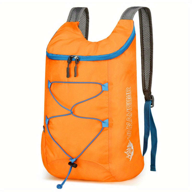 1pc Ultralight Durable Foldable Backpack For Hiking Cycling And Traveling Adjustable Shoulder Straps