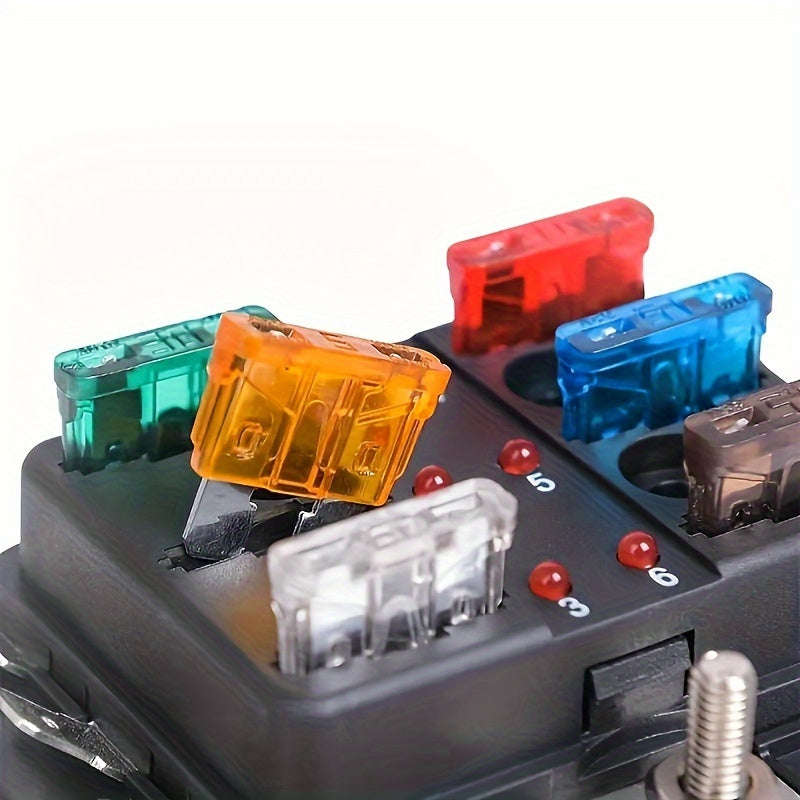 100 Piece Premium Medium Blade Automotive Fuse Combo Kit Universal Fit for Cars
