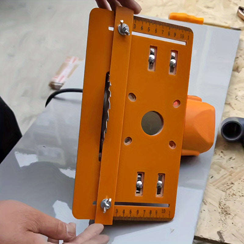 1 Piece Adjustable Portable Saw Base Plate Easily Miter Cuts Without Drilling Precision Circular
