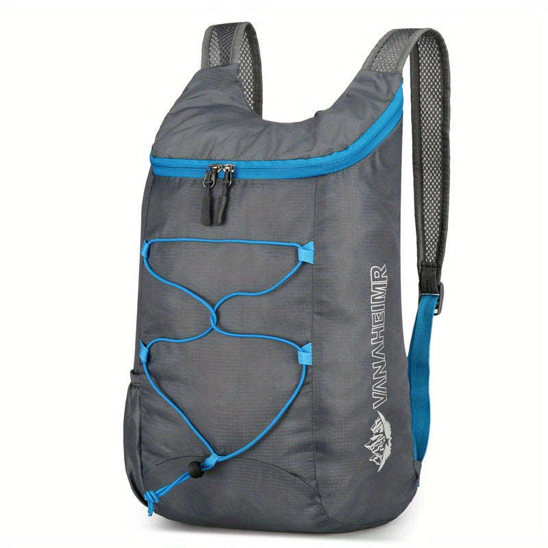 1pc Ultralight Durable Foldable Backpack For Hiking Cycling And Traveling Adjustable Shoulder Straps