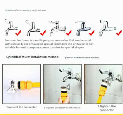 High Pressure Car Wash Nozzle Water Gun Set