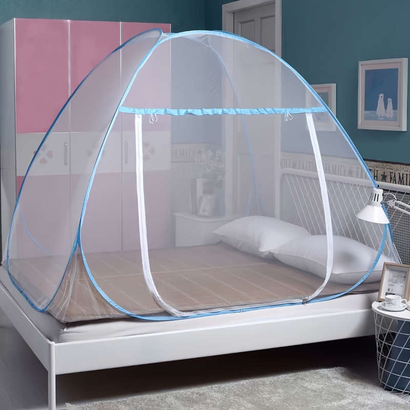 150cm x 200cm Pop-Up Mosquito Net Tent Portable Double Door Zipper Separate From The B
