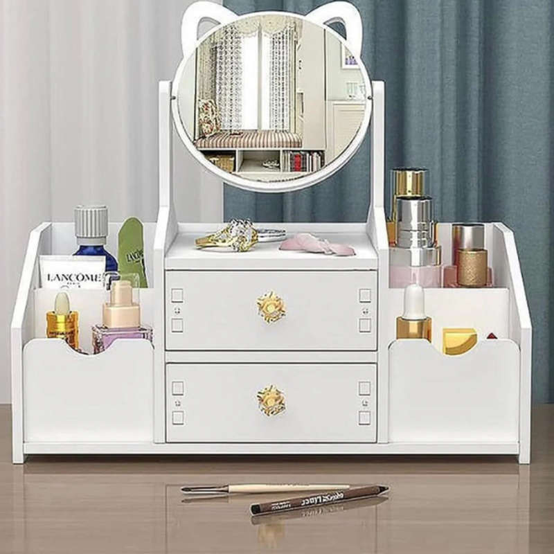 Mini Dressing Table Cosmetics Storage Rack